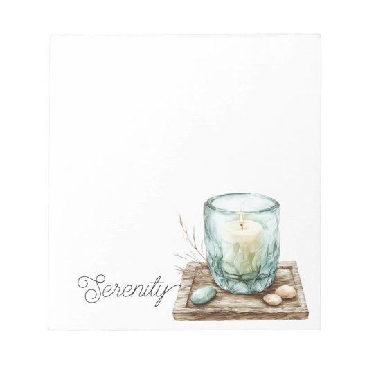 Bloc-note Serenity Beach Candle Stones (Devant)