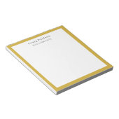 Bloc-note Serif Font Simple Professional Plain Gold White (Incliné)
