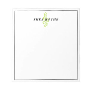 Bloc-note Serpent vert