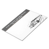 Bloc-note Service de location de voiture Limousine Caricatur (Incliné)