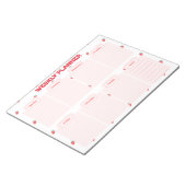 Bloc-note Service de planification hebdomadaire de fraises m (Incliné)