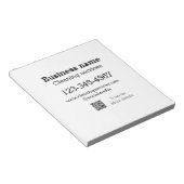 Bloc-note services de nettoyage ajouter numéro site web adre (Incliné)