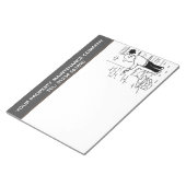 Bloc-note Services d'entretien des propriétés à personnalise (Incliné)