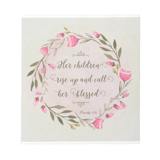 Bloc-note Ses Enfants Se Laissent Et L'Appelent Bénie (Devant)