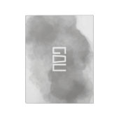 Bloc-note Set de table de pêche à l'aquarelle gris (Tourné)