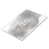 Bloc-note Set de table de pêche à l'aquarelle gris (Incliné)