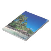 Bloc-note Seychelles, île de Mahe, plage d'Anse Royale. 2 (Tourné)