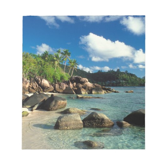 Bloc-note Seychelles, île de Mahe, plage d'Anse Royale. 3 (Devant)