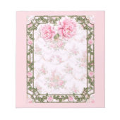 Bloc-note Shabby Chic Pretty Peonies (Devant)