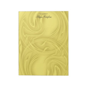 Bloc-note Shadow Abstract Over Yellow Artwork Personalized 