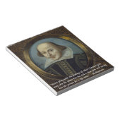 Bloc-note Shakespeare & Sa Célèbre Citation Sur Les Sentimen (Incliné)