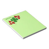 Bloc-note Shamrock aux coeurs (Incliné)