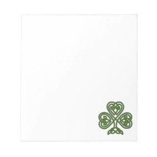 Bloc-note Shamrock celte - Jour de la Saint Patrick