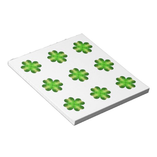 Bloc-note Shamrock de la Saint-Patrick (Incliné)