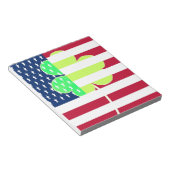 Bloc-note Shamrock du drapeau irlandais américain Clover St. (Incliné)