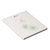 Bloc-note Shamrocks and bow (Incliné)