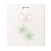 Bloc-note Shamrocks and bow (Devant)