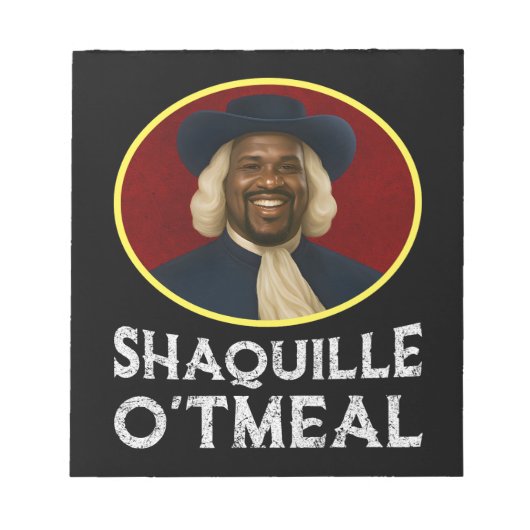 Bloc-note Shaquille avoine drôle mème (Devant)