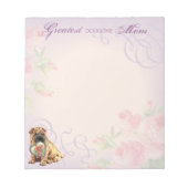 Bloc-note Shar-Pei Maman Coeur (Devant)