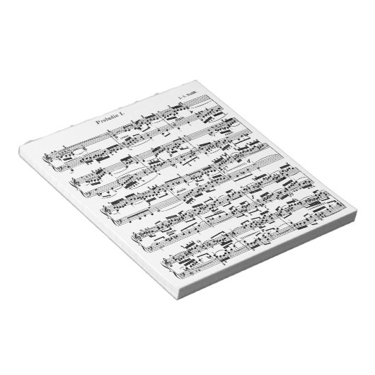 Bloc-note Sheet Music by Bach (Incliné)