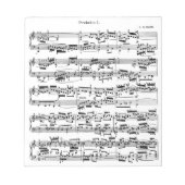 Bloc-note Sheet Music by Bach (Devant)