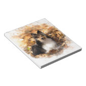Bloc-note Sheltie Shetland Sheepdog Art Peinture (Incliné)