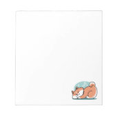 Bloc-note Shiba Inu Art : Juste un Shiba Lying Low (Devant)
