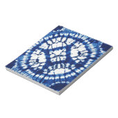 Bloc-note Shibori Tie Dye Mers du Sud Indigo Batik (Tourné)