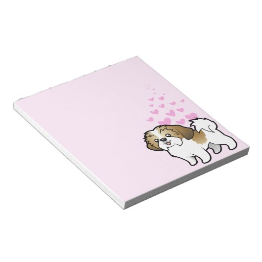 Bloc-note Shih Tzu Love (coupe de chiot) (Incliné)