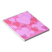 Bloc-note Shining heart Valentine background rose (Incliné)