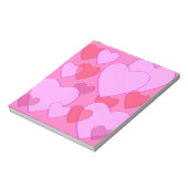 Bloc-note Shining heart Valentine background rose (Tourné)