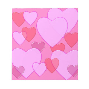 Bloc-note Shining heart Valentine background rose