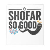 Bloc-note Shofar So good Funny Jewish Hanoukka Holiday Cadea (Devant)