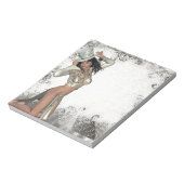 Bloc-note Shogirl en argent (Tourné)