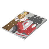 Bloc-note Shopping de Noël dans la neige (Tourné)