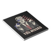 Bloc-note Shot Pro Trump Président 2024 Vous avez manqué (Incliné)