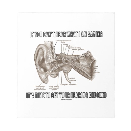 Bloc-note Si vous ne pouvez pas entendre ce que je dis (Anat (Devant)