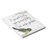 Bloc-note Si Vous Voulez Voler Abandonner Ce Qui Vous Pèse (Incliné)