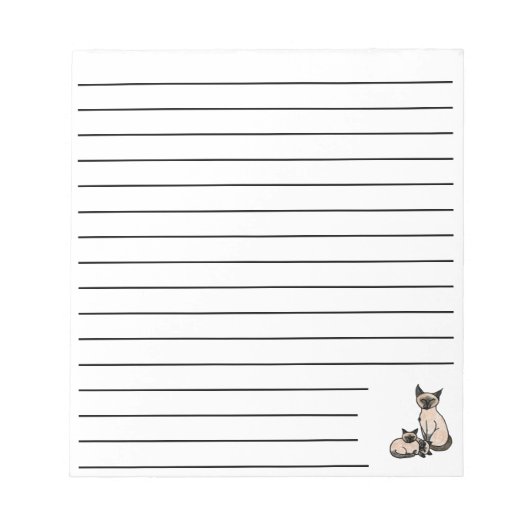 Bloc-note Siamese (Devant)