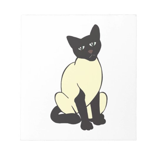 Bloc-note Siamese Chat Animaux de compagnie mignons Destiny (Devant)