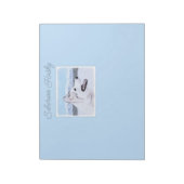 Bloc-note Sibérie Husky (argent et blanc) Peinture Chien Art (Tourné)