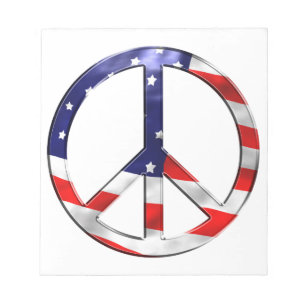 Bloc-note signature de paix de l'amérique