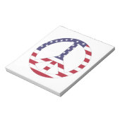 BLOC-NOTE SIGNE DE PAIX DU DRAPEAU AMÉRICAIN (Tourné)