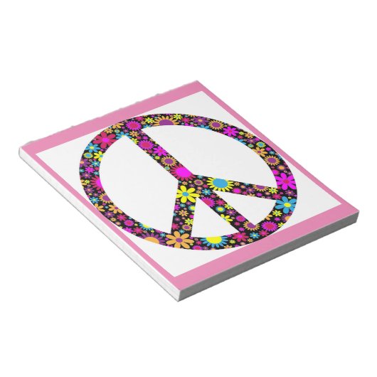 Bloc-note SIGNE DE PAIX FLORALE super (Incliné)