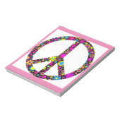 Bloc-note SIGNE DE PAIX FLORALE super (Tourné)