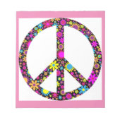 Bloc-note SIGNE DE PAIX FLORALE super (Devant)