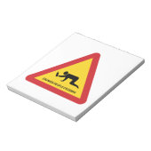 BLOC-NOTE SIGNE DE TRAFIC DES PERSONNES BLANCHISES (Tourné)