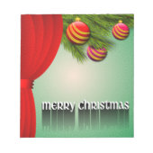BLOC-NOTE SIGNE "MERRY CHRISTMAS" (Devant)