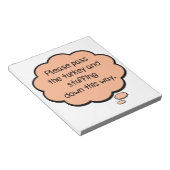 Bloc-note S'il vous plaît passez la Turquie et la farce (Incliné)