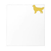 Bloc-note silhouette couleur or de l'extracteur (Devant)